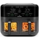 thumbnail image 1 of Horno Air Fryer De 6 Cuartos De Galón Doble Cesta Negra De 1700 W, 1 of 9