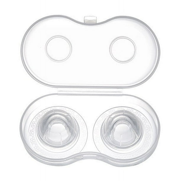 2pcs Nipple Correctors Nipple Pullers For Flat And Inverted Nipples With Travel Case For Breast Feeding Nursing