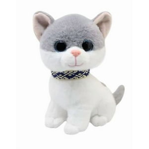 Oem - Peluche De Gato Sentado Ojos Claros Peluche Cat Tierno 2