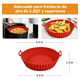 thumbnail image 2 of "Kokila Bandeja Silicona Belug  Para Freidora Aire Reutilizable Roja Pack 3 rojo ", 2 of 5
