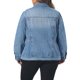 thumbnail image 3 of Agnes Orinda Chaqueta de Mezclilla Talla Grande para Mujeres Manga Larga con Botones Lavada Chaqueta de Jean de Camionero 2X Azul Claro, 3 of 6