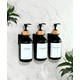 thumbnail image 2 of Dispensador Triple De Bambu Jabon Shampoo Acondicionador Negro, 2 of 7