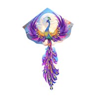 Magideal - Enorme Cometa Al Aire Libre Patrón Clásico De Patrón De Poliéster Colorido Kite Deportivo, Forma De Dibujos Animados Para Parque, Regalo De Vacaciones 140X220 Cm