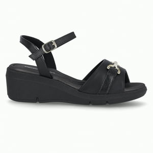 Sandalia Mujer Negro/Dorado Cecilia 372 Piccadilly