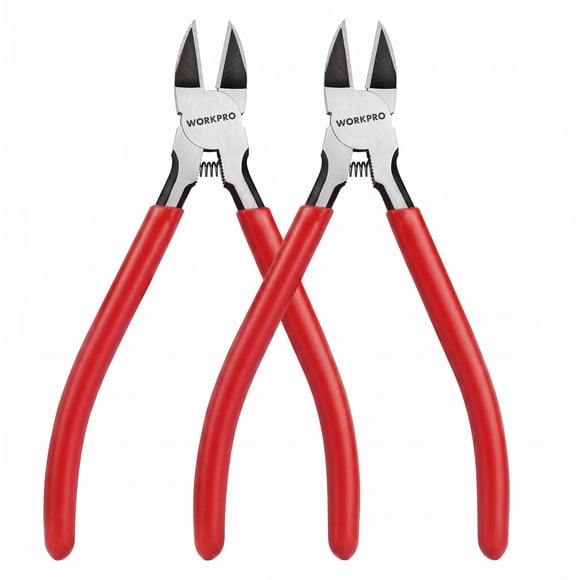 Cortacables WORKPRO 15 cm Pack de 2 unidades Corte al Ras de Precisión