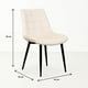 thumbnail image 4 of Pack de 4 Sillas de Comedor Macron Acolchada Terciopelo - Beige, 4 of 7