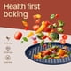 thumbnail image 5 of Molde para pizza Bakken redondo perforado de acero al carbono azul, 5 of 8