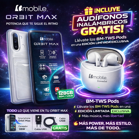 Bmobile Orbit Max 128Gb + 14Gb Ram | Cámara 108Mp +