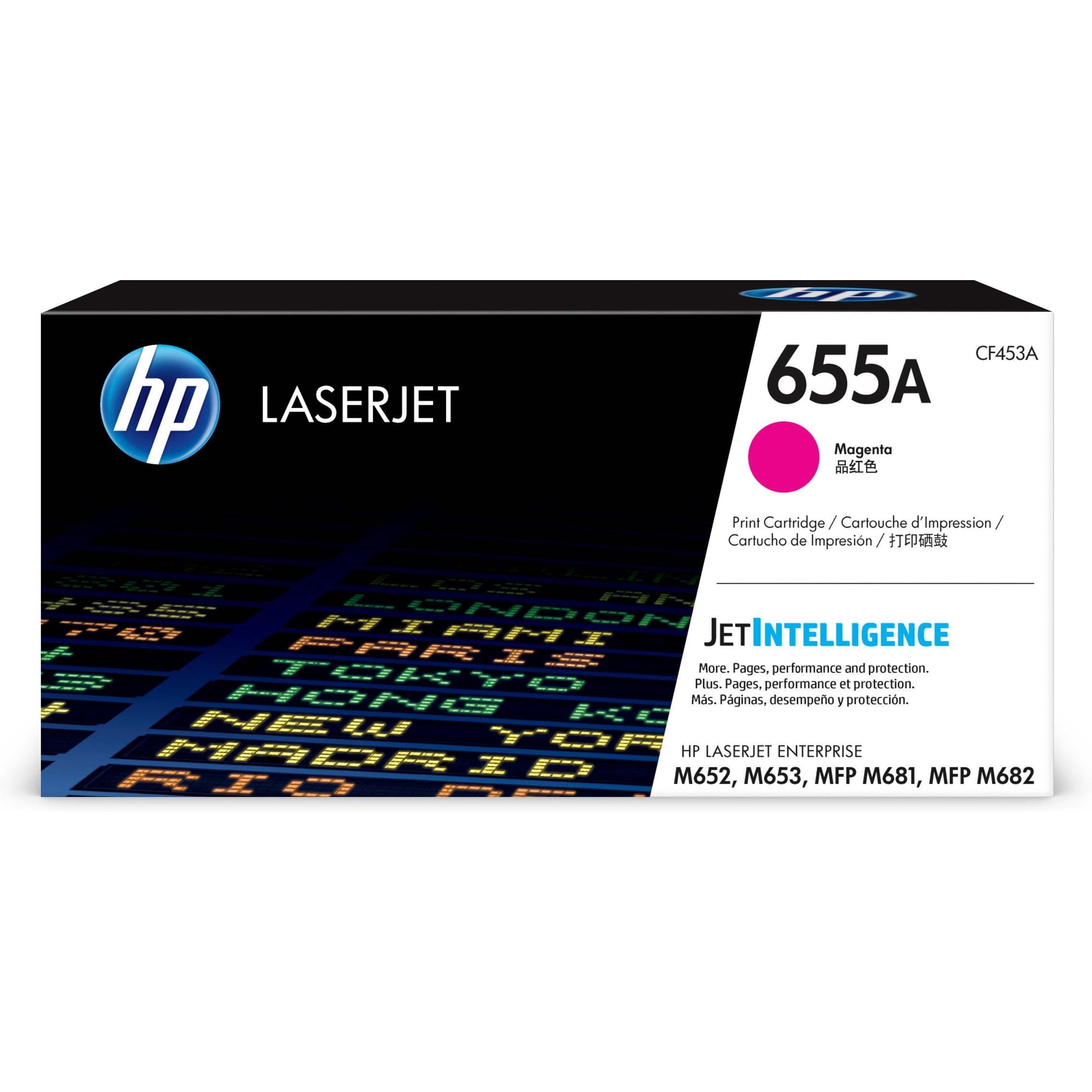 Cartucho De Tóner Hp 655a Laserjet 10500 Páginas Magenta