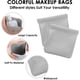 thumbnail image 3 of Bolsa de Cosmético de Bolsillo, 2 Piezas Bolsa de Maquillaje Pequeña Waterprode Potátil Sin Cremallera Bolsa de Maquillaje Pequeña con Cierre Automático para mujeres Mini Bolsa de Maquillaje Almacenam, 3 of 7