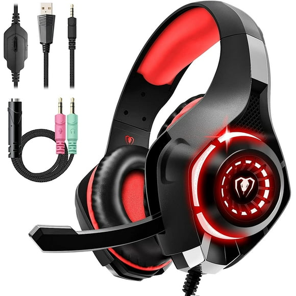 Auriculares de juego con micrófono con cancelación de ruido, para Ps4 Ps5 Xbox One PC Switch