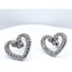 thumbnail image 3 of Aros Cisnes Corazón, Cristal Austriaco, Circón, Regalo Mujer Plateado, 3 of 10