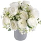 thumbnail image 1 of Ramo De Flores Artificiales Peonías Color Blanco Y Seda 4 Unidades, 1 of 8
