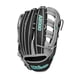 thumbnail image 2 of Guante de Softbol WILSON 33 cm Mano Derecha Negro/Gris/Turquesa, 2 of 8