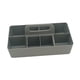 thumbnail image 5 of Caja portátil con mango de guardado versátil Artesanías de limpieza de espacio dividido Bin para la sala de estar para adultos en casa Sala de estar Gris, 5 of 5