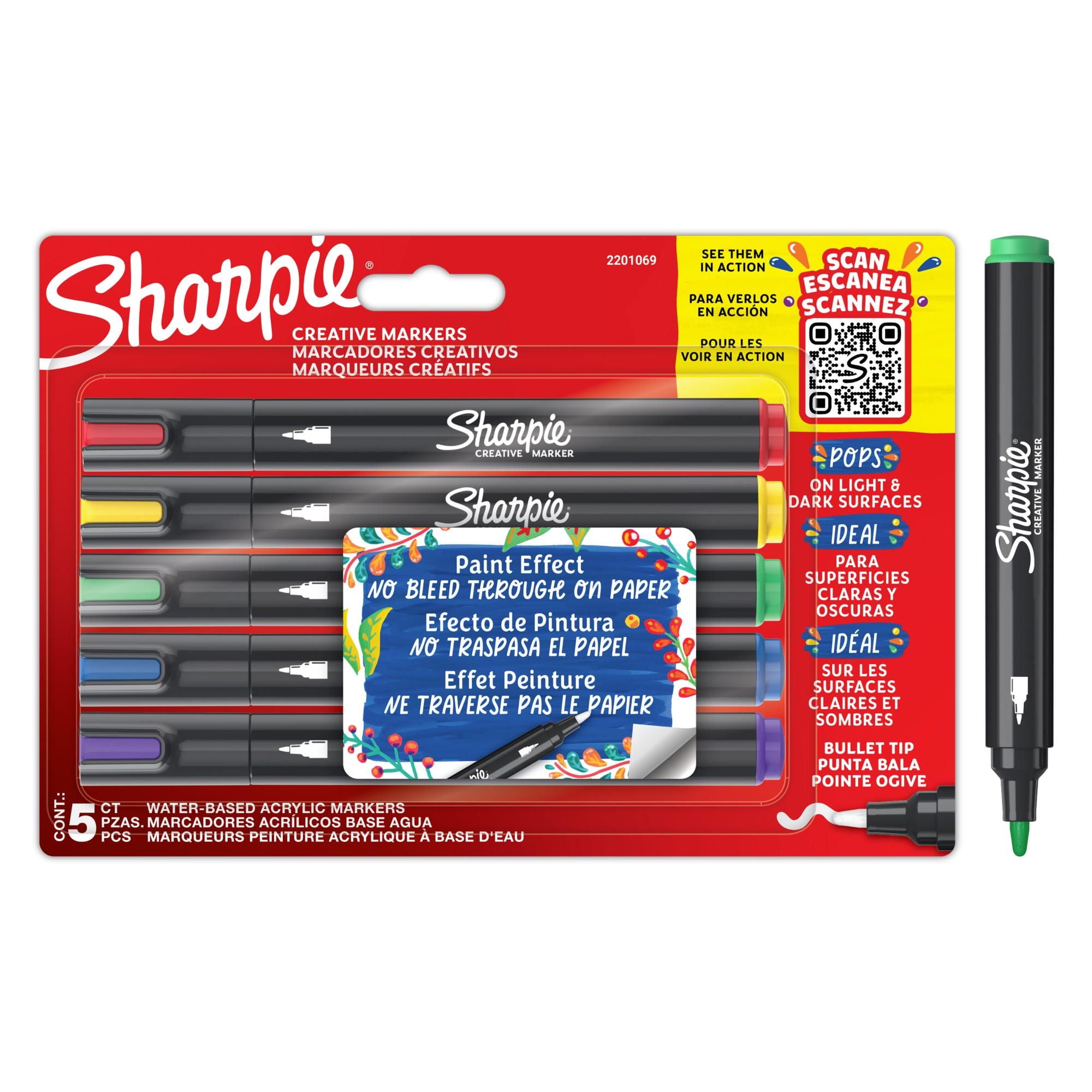 Marcadores Creativos Acrílicos, Punta Bala 5Un Sharpie