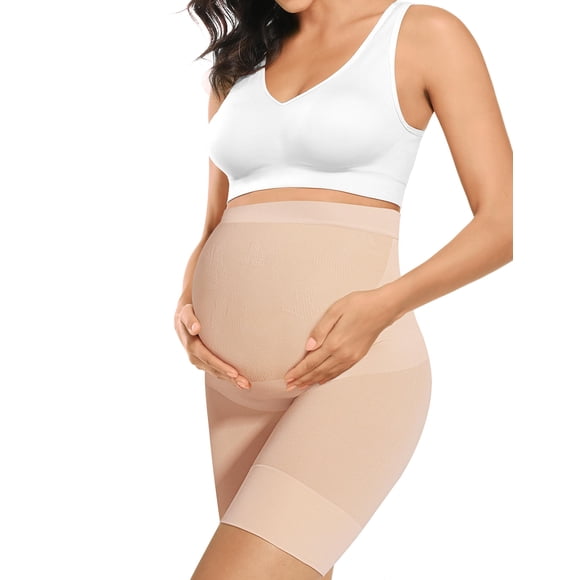 Faja de Maternidad Peauty Nude Sin Costuras con Soporte para Barriga