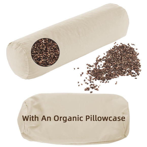 Almohada ajustable de trigo sarraceno LOFE, soporte firme