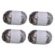 thumbnail image 2 of 4 piezas de hilo de camiseta metálico, hilo de punto, hilo de tela elástico brillante, hilo de poliéster para hacer bolsos, alfombras, decoración del Gris plata, 2 of 5