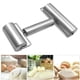thumbnail image 2 of Rodillo de acero inoxidable para amasar masa de doble cara, ideal para hornear masa, pizza, tartas, pasteles, pastas y galletas., 2 of 8