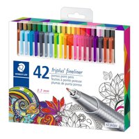 Set De Fineliner Staedtler Triplus 42 Piezas, Punta De 0.3 Mm