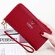 thumbnail image 2 of Cartera de mujer, cartera larga con cremallera para estudiante, cartera informal, cartera para teléfono móvil, cartera moderna para mujer, 2 of 5