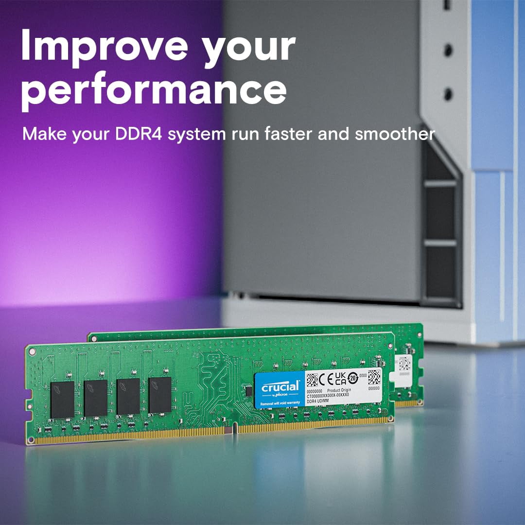 Kit de escritorio RAM Crucial de 32 GB (2 x 16 GB) DDR4 3200 MHz