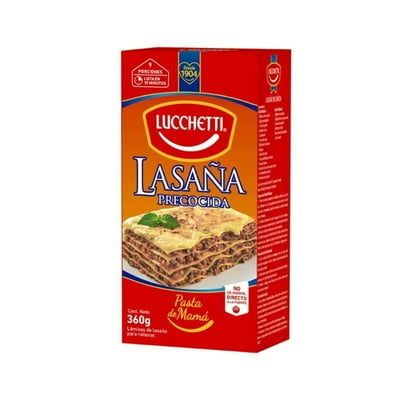 Lasaña Precocida Caja 360 G Lucchetti