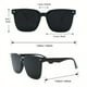 thumbnail image 2 of 1pc Men's Vintage Oval UV400 Sunglasses Decorative Eyewear For All Seasons, 2 of 3
