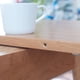 thumbnail image 3 of Natural solid oak round corner diagonal leg telescopic table 1.2-1.6m, for 6-8 people to meet Dining table wood (light color), 3 of 3