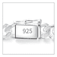 thumbnail image 2 of Pulsera piocha esclava grumet 10mm 20cm chapado plata 925, 2 of 3