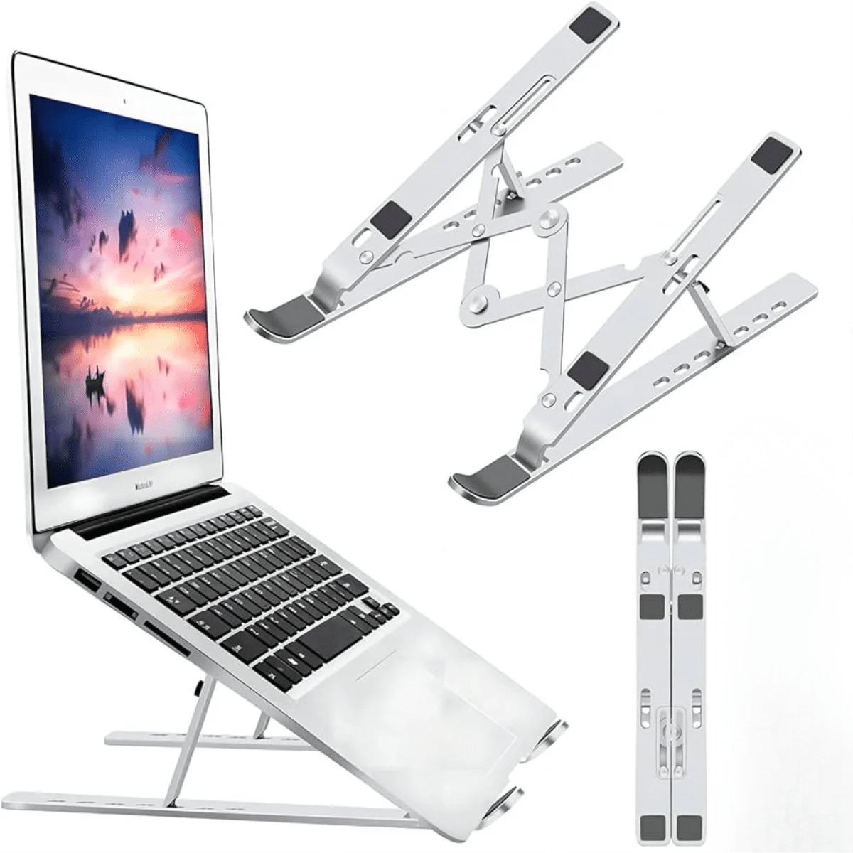 Genérico - Soporte Para Laptop Plegable Aluminio Ajustable Portátil Yd