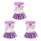 thumbnail image 1 of Cepillo de lavado de ollas con líquido de 3 piezas, cepillo automático para lavar platos con líquido tipo prensa, cepillo de limpieza multifunción, 1 of 5