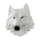 thumbnail image 1 of Estatua De Cabeza De Animal Escultura De Montaje En Pared Artesanía Para El Hogar Lobo Blanco, 1 of 2
