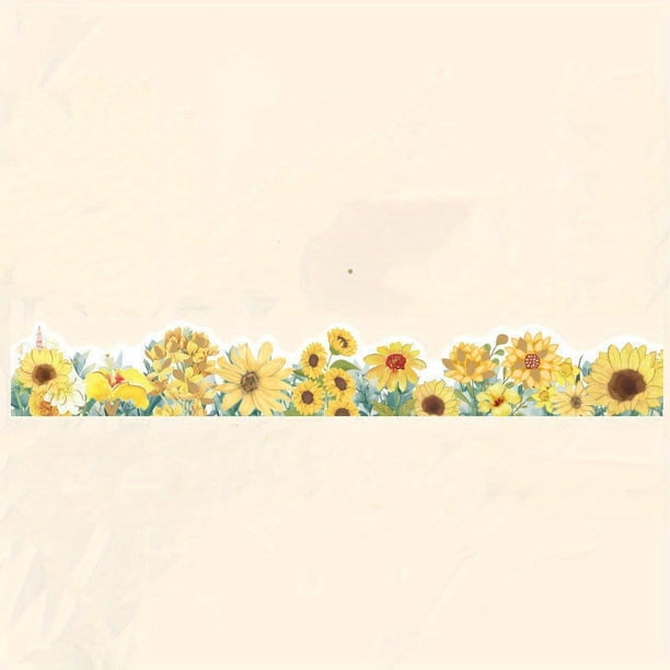 1pc/pack Fresh Plants Flowers Masking Washi Tape Vintage Rose Decorative Adhesive Tape Diy Scrapbooking Sticker Label Stationery 30MM*118.11inch