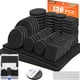 thumbnail image 1 of Protectores para muebles FURNIMATE, 136 piezas, fieltro negro de 5 mm de grosor, 1 of 6