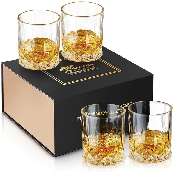 Vasos para Whisky Hlukana Set de 4 11 oz (325 ml)