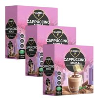 Camel - Pack X3 Cafe Cappuccino Sabor Moka, Caja De 5 Sobres
