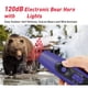 thumbnail image 3 of Cuerno recargable de oso - Cuerno de aire electrónico para osos con 4 niveles de volumen y 3 tonos, luz de seguridad para senderismo, campamento, defensa de la vida silvestre (azul, 14 * 3.8, 3 of 3