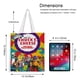 thumbnail image 5 of Chuck E Cheese Bolso de tela con estampado de lienzo para mujer, bolsa de compras reutilizable y estética, con cremallera interior, regalo para mujer, 35 × 40 cm., 5 of 6