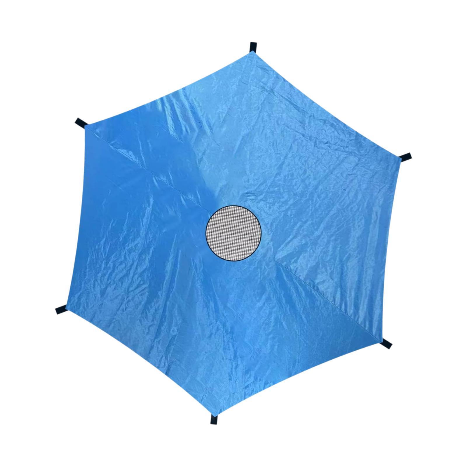 Ioensy - Cubierta Para Sombrilla De Trampolín, Solo Toldo Para Trampolín De Verano Para Patio Trasero De 6 Postes De 10 Pies