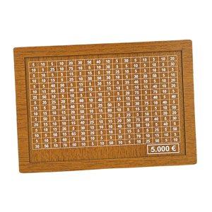 Bothyi - Hucha De Madera Artesanía Reutilizable Exhibición Hucha Para Niños Niños Niños Niñas 5000 Euros