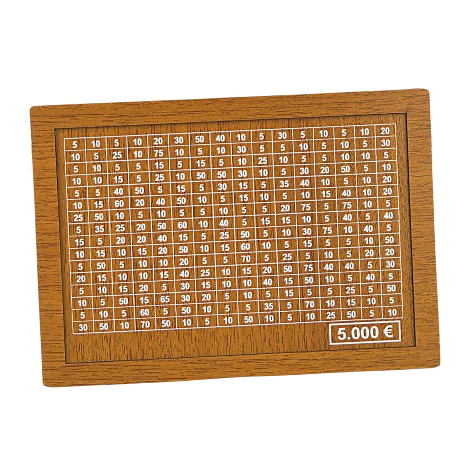 Bothyi - Hucha De Madera Artesanía Reutilizable Exhibición Hucha Para Niños Niños Niños Niñas 5000 Euros