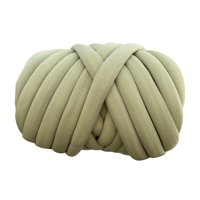 Bothyi - Chunky Yarn 62.3Ft Lavable Jumbo Tubular Yarn Para Macrame Throw Pillow Oliva