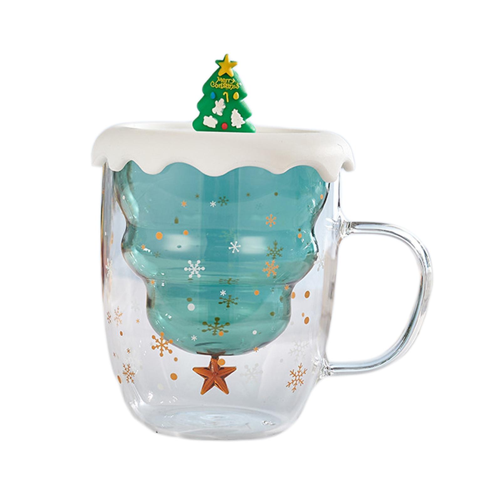 Bothyi - Lentejuelas De Capa Aislada De Taza De Café De Vidrio Para Elementos Navideños Cocina Árbol De Navidad