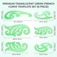 thumbnail image 3 of Regla de Curva TecUnite 13‑31 cm Verde Transparente (Pack de 6), 3 of 7