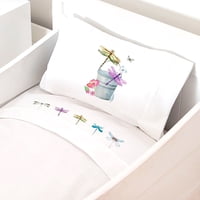 Tuyo Print - Juego De Sábanas Moisés - Colecho Libélula