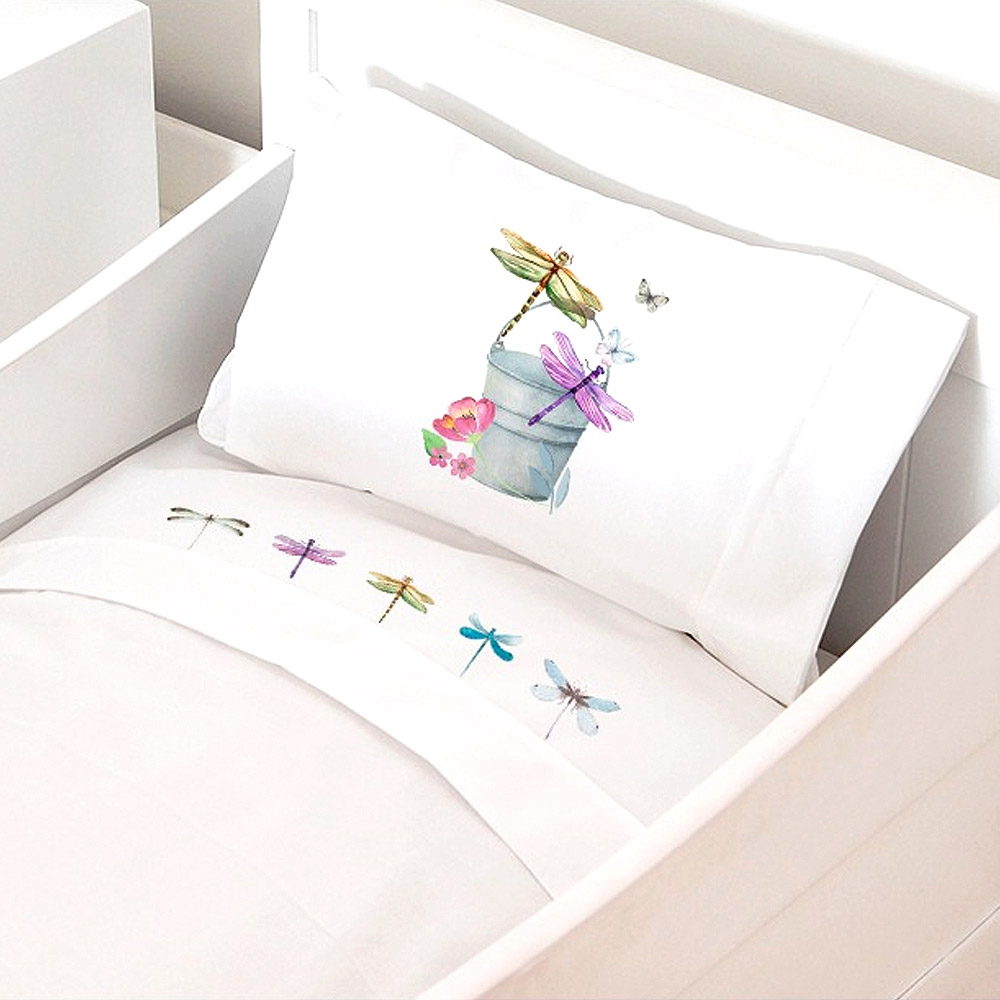 Tuyo Print - Juego De Sábanas Moisés - Colecho Libélula