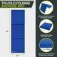 thumbnail image 2 of Colchoneta de ejercicio ProSourceFit, plegable en tres pliegues, 6 x 2 pies, azul, 2 of 5