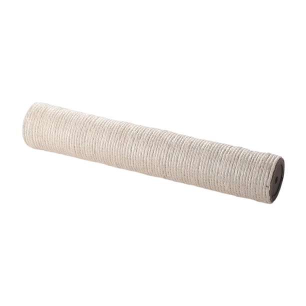 Pet Scratch Post Refill Poste Interactivo Juguete Sofá Muebles Protector Durable DIY Cat scratching Reemplazo para Indoor Kitten Kitty , blanco 40cmx8cm
